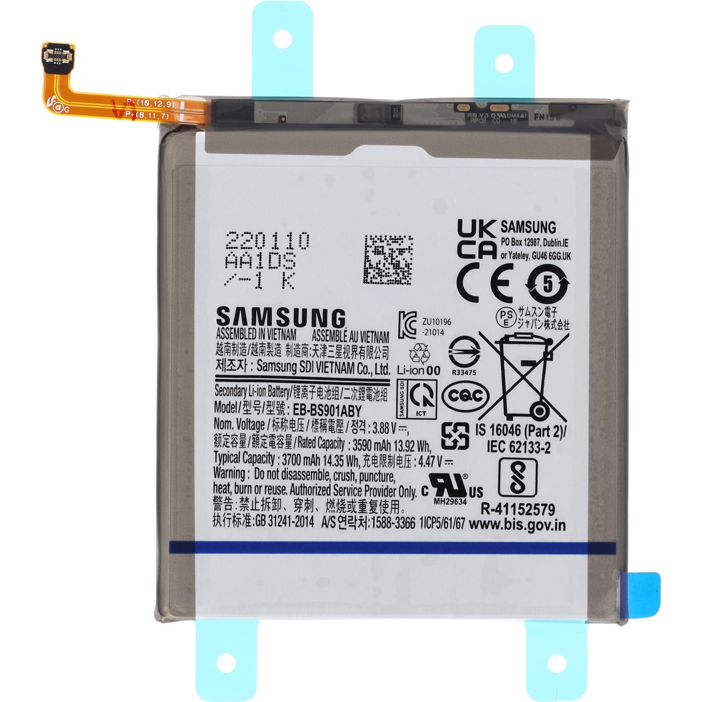 Samsung Li-Ion Akku EB-BS901ABY für S901B Galaxy S22, Smartphone Akku