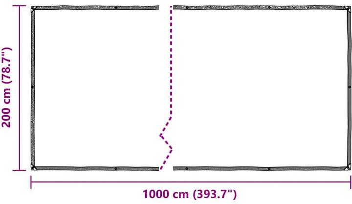 Image du produit vidaXL Bâche transparente avec oeillets 2x10 m polyéthylène bâche transparente (2 x 10 m)