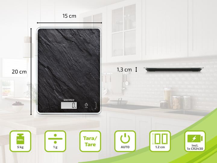 Productafbeelding Soehnle Page Compact 300 Slate Digitale Keukenweegschaal