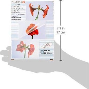 Actual product image Olympia Laminating foils (A6, 100 pcs., 80 µm)