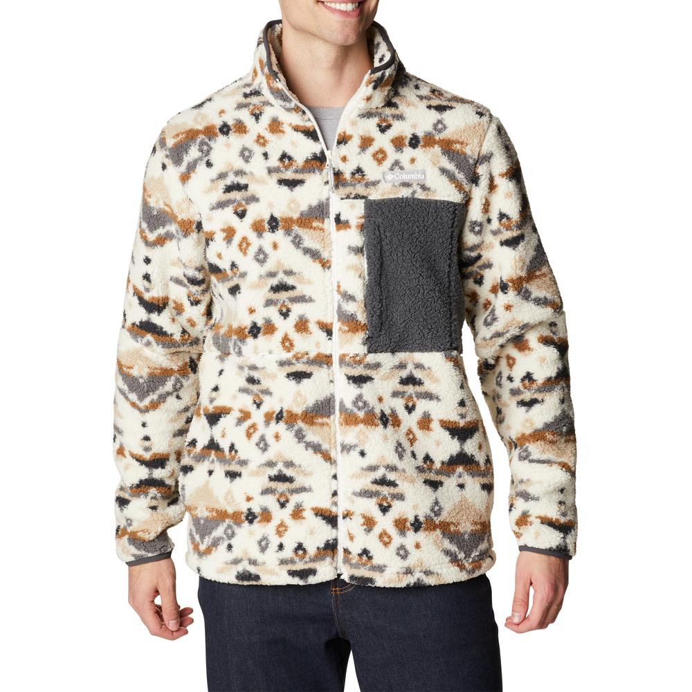 Columbia, Herren, Jacke, Mountainside Printed Full Zip (XS), Weiss, XS