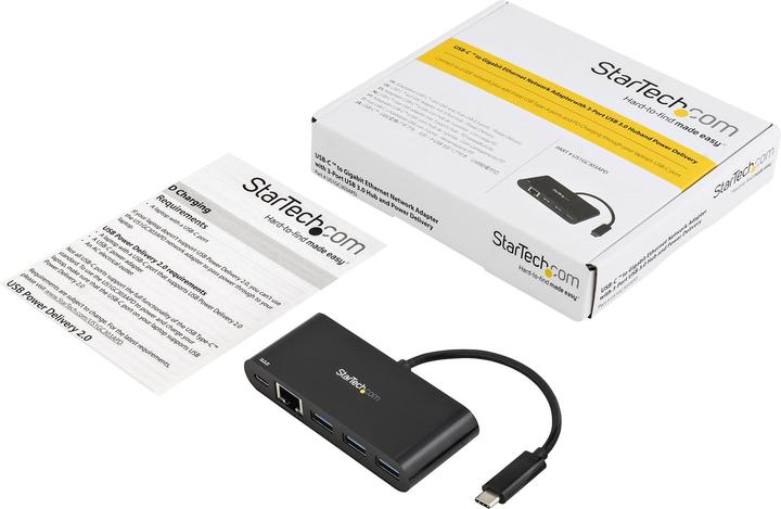 Image du produit StarTech Adaptateur USB-C Vers Ethernet (USB-A, 3 ports)