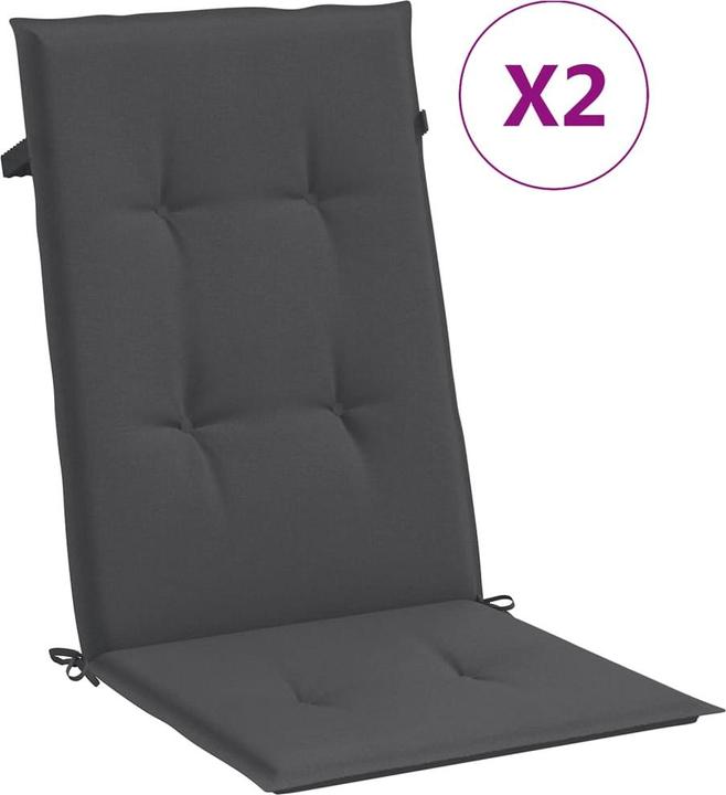 Immagine prodotto VidaXL Cuscini dello schienale alto 2 pezzi in tessuto (120 x 50 x 4 cm)