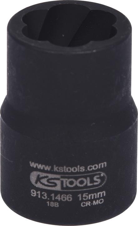 Produktbild KS Tools 1/2"" Spiral-Profil-Kraft-Stecknuss, 15mm (15 mm)