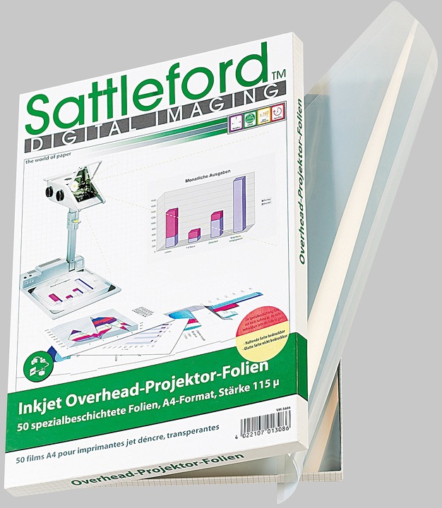 Produktbild Sattleford 100 Inkjet-Overhead-Folien