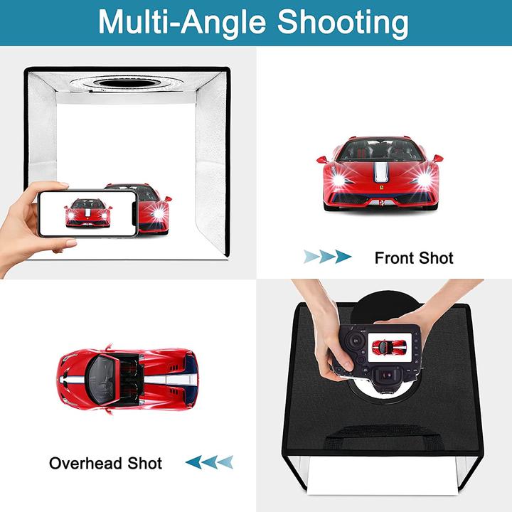 Produktbild Duclus Fotobox zum Fotografieren 30x30x30 cm