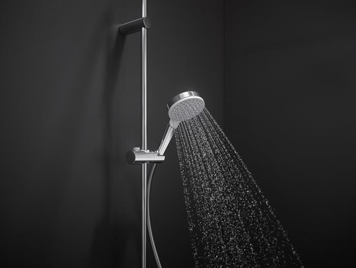 Actual product image hansgrohe HG Handbrause CROMETTA 1jet DN 15 EcoSm Version 9 l/min weiss/chrom (1 Beam type, 9 l/min)