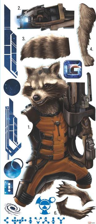 Immagine prodotto Roommates Adesivo murale - Galaxens vogter - Vaskebjørnen