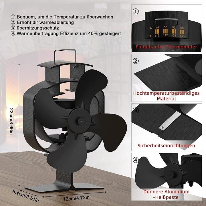 Immagine prodotto Vazillio Ventilatore per camino
