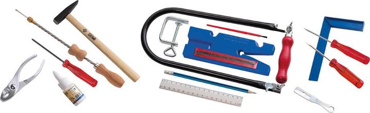 Productafbeelding Pebaro 925P figuurzaagset in draagbeugeldoos, 21 delen, praktische kofferverpakking, complete set