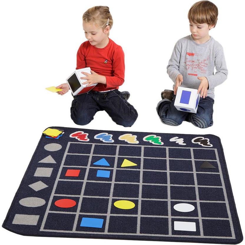 Thumbnail - Achoka, Spielteppich + Spielmatte, Gestalten und sortieren Sie das Spielmattenspiel (100 x 100 cm)