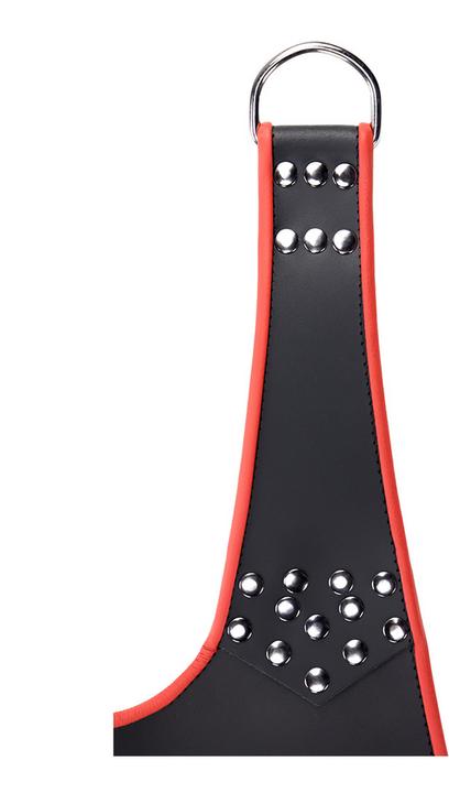 Mr. Sling Leather sling with Red piping - 5 points - Black