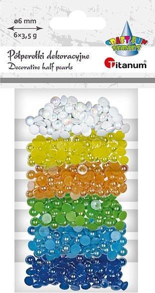 Cornflower blue, White, Dark yellow, Turquoise, Green, Lemon