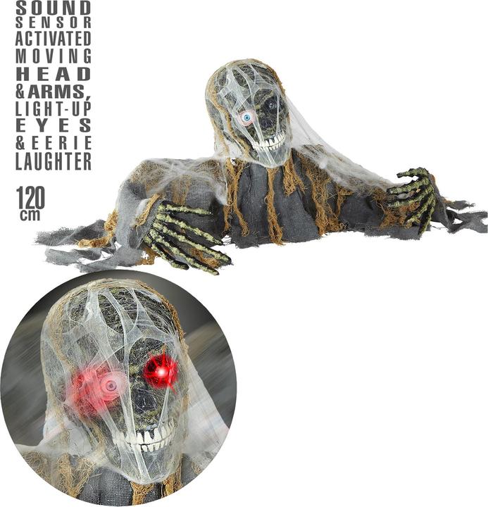 Produktbild Widmann Animiertes Zombieskelett mit Bewegung und Lache (1 Stück)