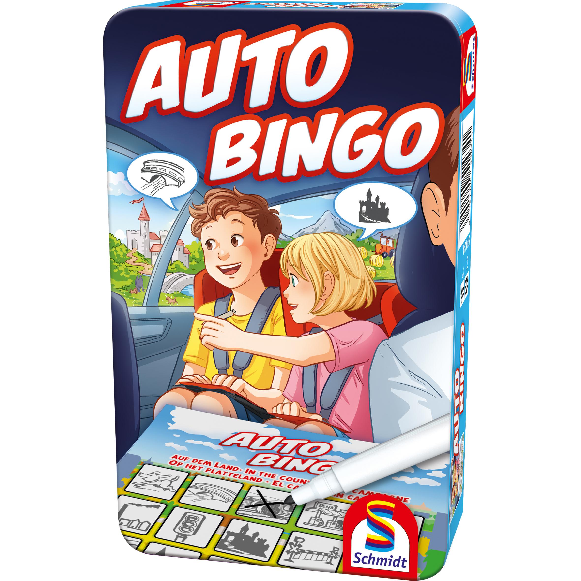 Schmidt Spiele Auto Bingo (Englisch, Französisch, Italienisch, Deutsch)