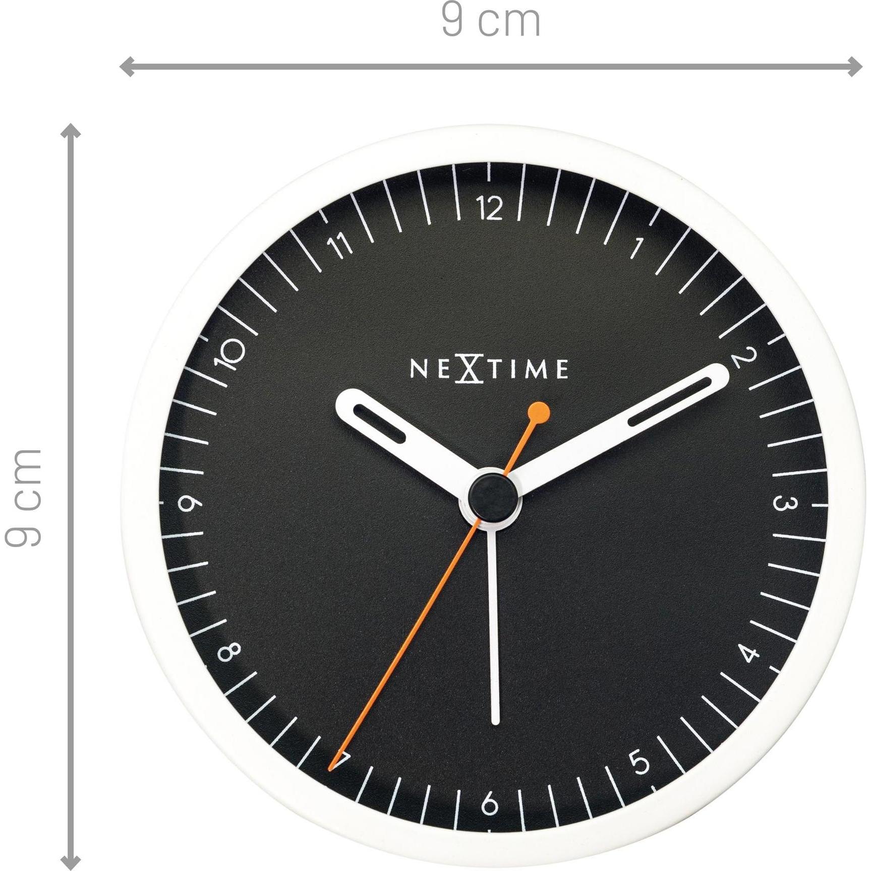 Nextime, Wecker, Klassischer Wecker Small Schwarz/Weiss