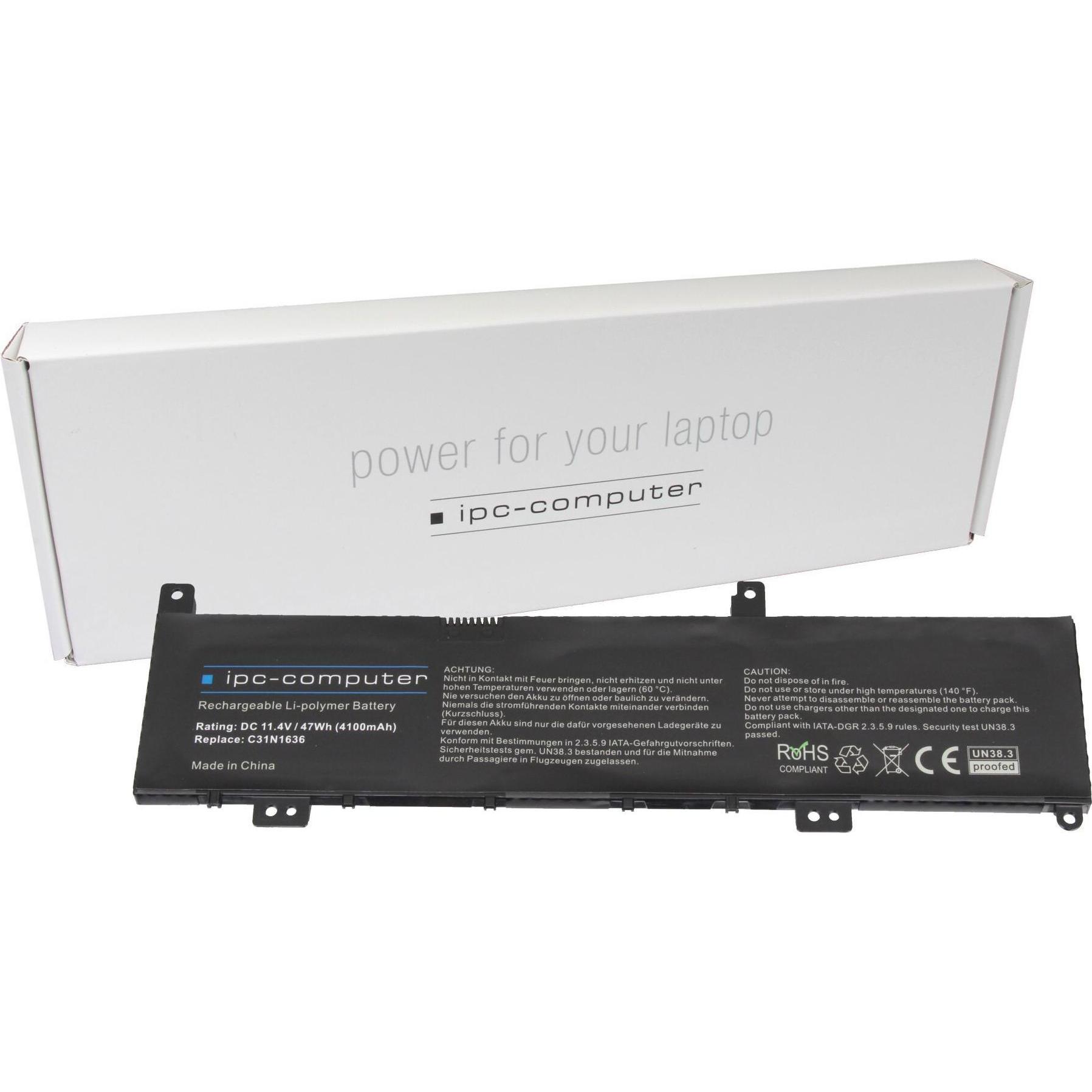 IPC C31N1636 (3 Zellen, 4100 mAh), Notebook Akku