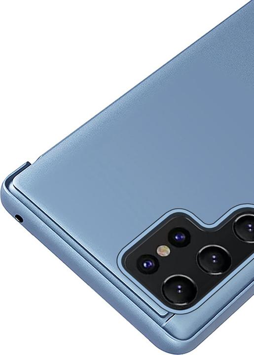 Produktbild Hurtel Clear View Case Hülle für Samsung Galaxy S25 Ultra Hülle mit Klappe - Blau (Samsung Galaxy S25 Ultra)
