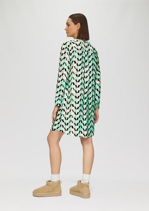 Actual product image S.Oliver Kleid Gemustertes Kleid mit Faltendetails (42)