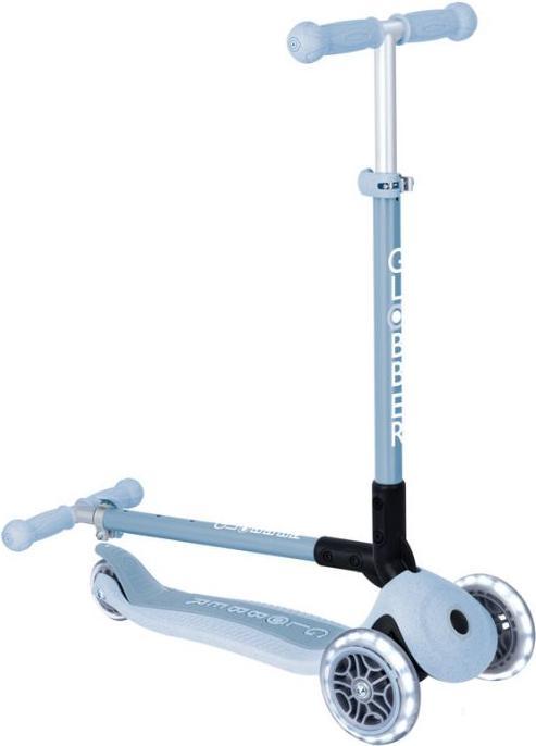 Actual product image Globber PRIMO FOLDABLE LIGHTS ECO blueberry, with light rollers