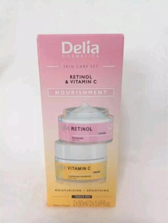 Delia Cosmetics Hautpflege-Set Retinol und Vitamin C 1.69 fl oz (Gesichtspflege Set)