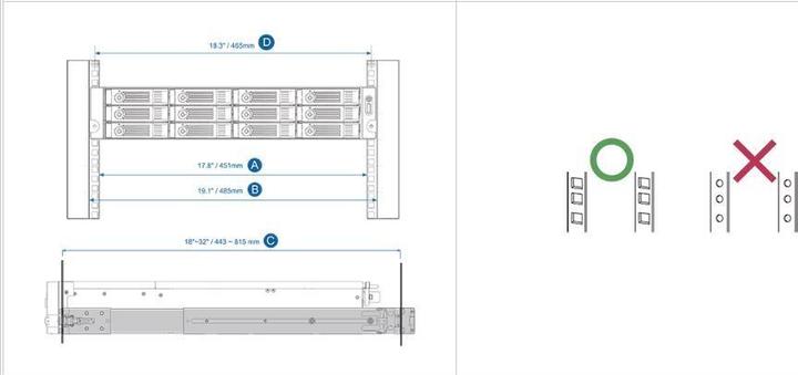 Image du produit QNAP Kit ferroviaire 2U