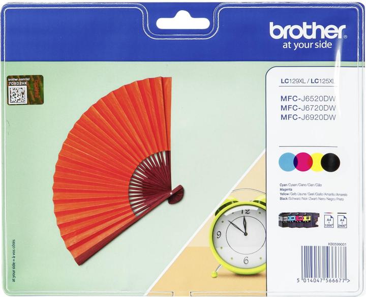 Produktbild Brother LC-129XL Value Pack (BK, C, M, Y)