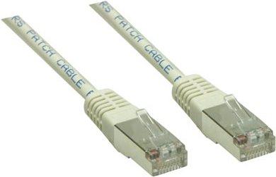 Actual product image Good Connections RNS® patch cable with snap-in lug protection, Cat. 6, S/FTP, PiMF, PVC, 250MHz, gray, 15m (S/FTP, CAT6, 15 m)