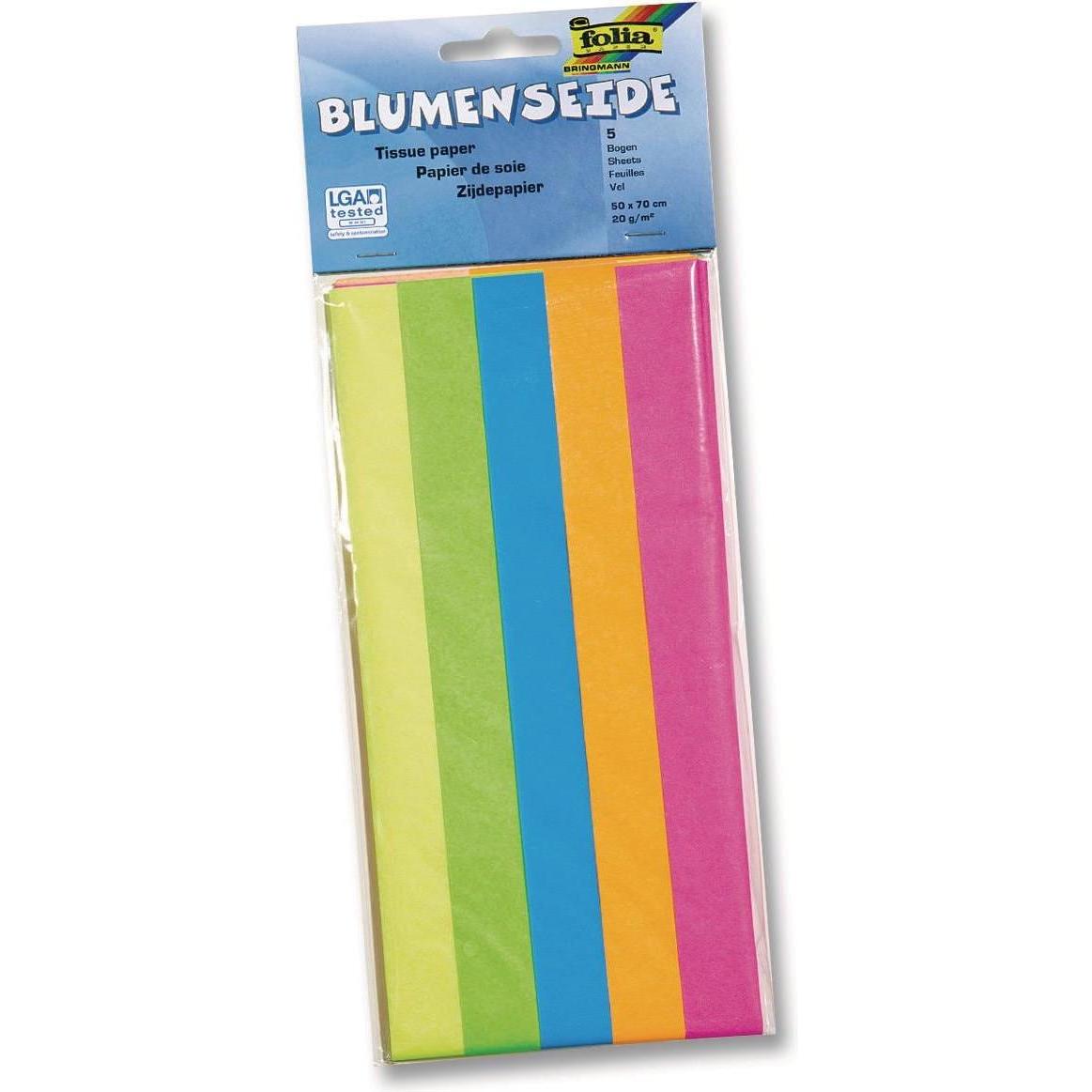 Folia, Bastelpapier, Neon (20 g/m², 10 x)