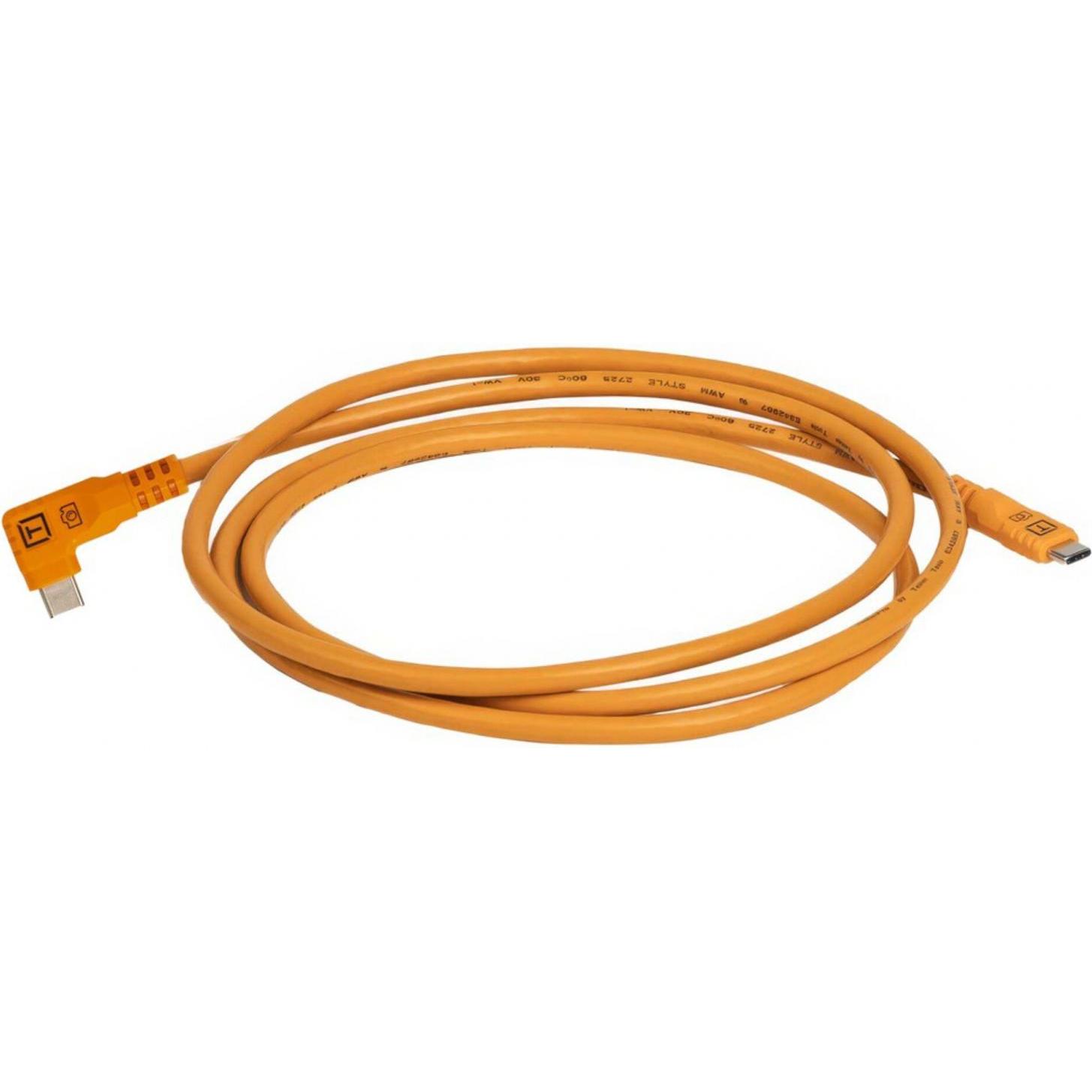 Thumbnail - Tether Tools TetherPro USB-C Optima 10G rechts orange 1,8m (1.80 m, USB 3.2 Gen 2), USB Kabel