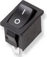 Image du produit RND Components Interrupteur à bascule, 6 A, 1 NO, 250V, ON-OFF à verrouillage, noir