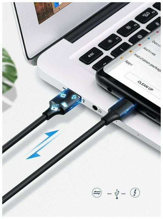Produktbild Ugreen Extra langes USB-C Lade Kabel (2 m, USB 2.0, 5 W)