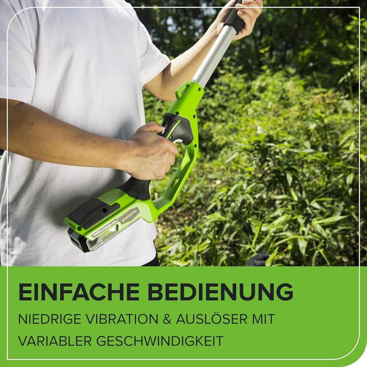 Image du produit Greenworks G24PSH Kit de coupe et de taille de haies 24V (outil uniquement) (Fonctionnement sur batterie)