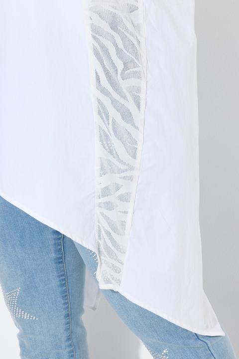 Immagine prodotto Angel of Style Bluse, A-Linie, Spitzeneinsätze, asymmetrischer Sau (56)