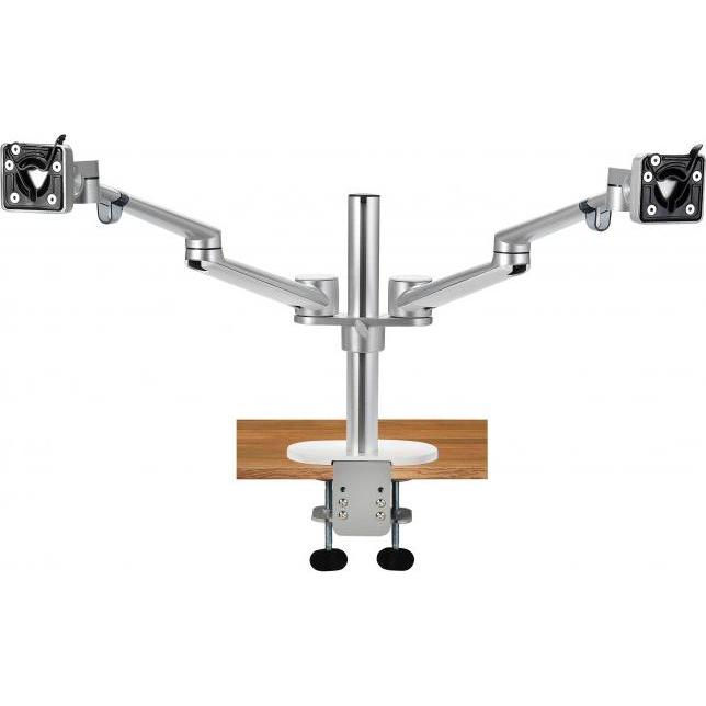 Spire Monitor Arm (Tisch, 27"), Monitor Halterung, Weiss, Silber
