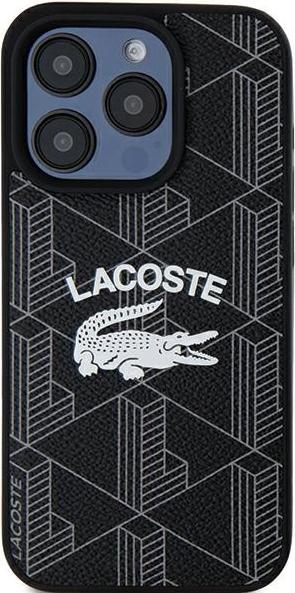 Actual product image Lacoste LCHMP15LPIGK iPhone 15 Pro 6.1" czarny/black hardcase Monogram Vintage Logo MagSafe (Apple iPhone 15 Pro)