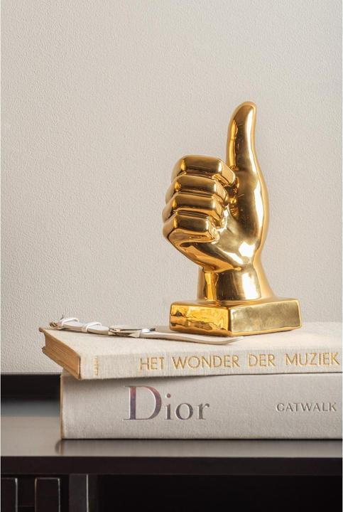 Produktbild present time Aufsteller Statue Okay Gold