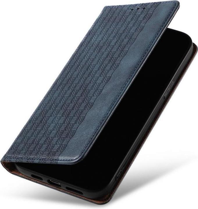Actual product image Hurtel Magnet Strap Case for iPhone 12 Pouch Wallet + Mini Lanyard Pendant Blue (Apple iPhone 12)