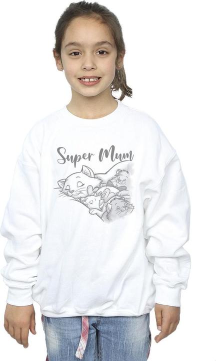 Actual product image Disney Girls The Aristocats Marie Super Mum Sweatshirt (116)