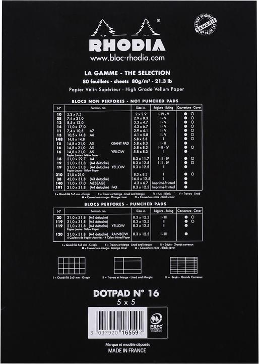 Produktbild Rhodia DotPad (A5, Speziallineatur, Weicher Einband)