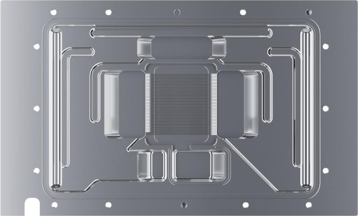 Actual product image Alphacool Ice Block Aurora Acrylic GPX-N RTX 4080 Reference Design with Backplate