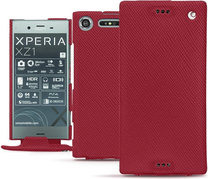 Actual product image Noreve Leather cover vertical (Sony Xperia XZ1)