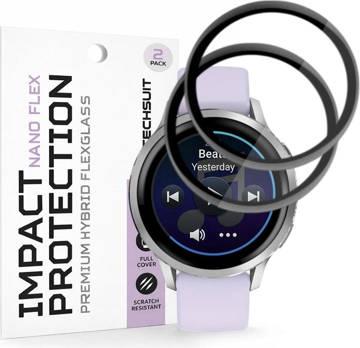 Techsuit - Nano Flex (2 pack) - Garmin Venu 4 41mm - Black