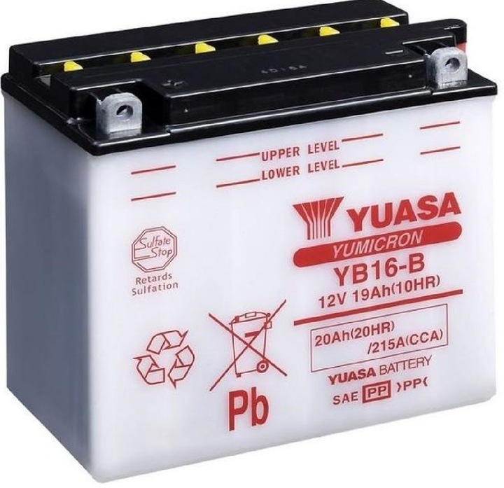 Produktbild Yuasa Motorradbatterie 12V 19Ah 215A (12 V, 19 Ah, 215 A)