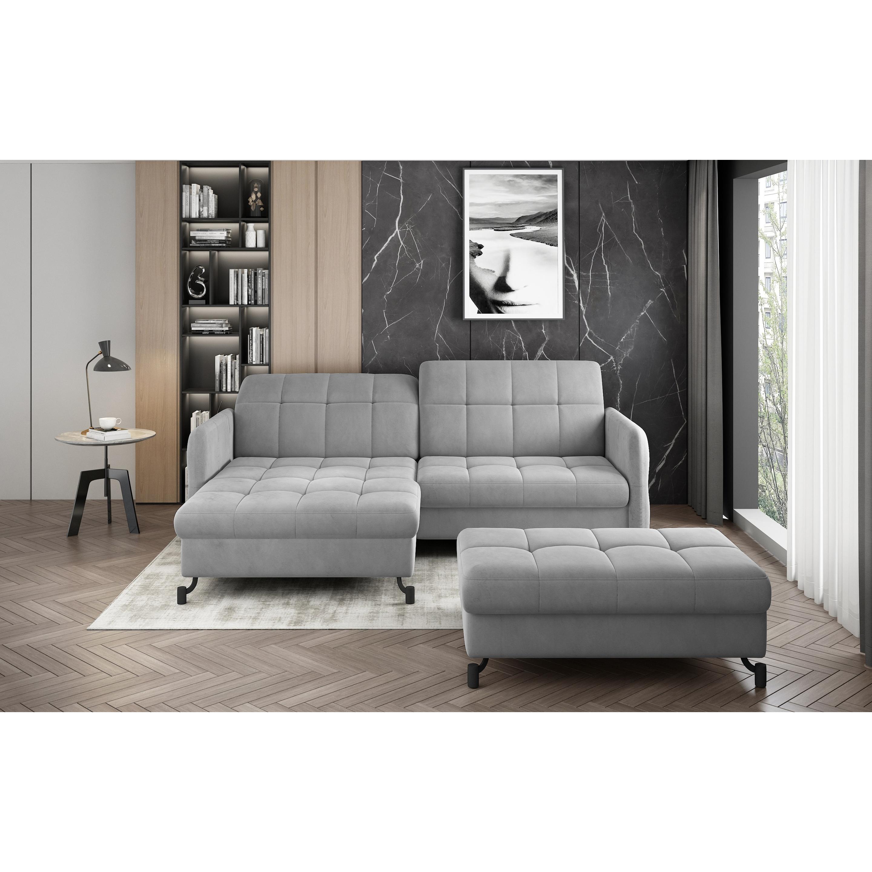 ELTAP, Sofa, Narożnik Lorelle + Pouf (Ecksofa, Polstergruppe, Bettsofa)