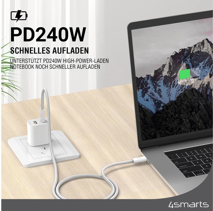 Actual product image 4smarts USB C – USB C (3 m, USB 3.2 Gen 1)