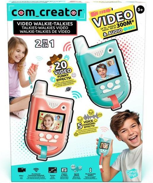 Actual product image Canal Toys Video Walkie Talkies – Kinder Walkie Talkies mit Kamera & Bildschirm – 100 m Reichweite – (0.30 km)