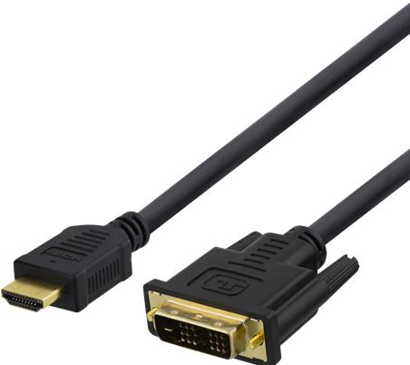 Produktbild Deltaco HDMI-115D video cable adapter HDMI Type A (Standard) DVI Black (5 m, HDMI)