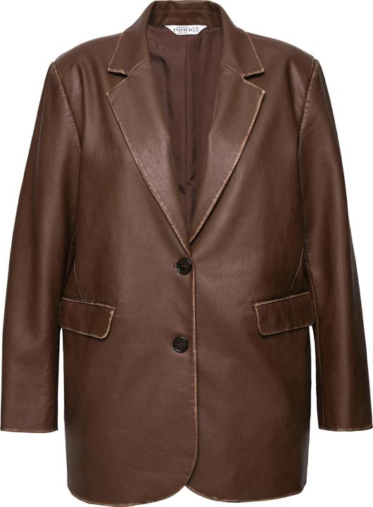 Immagine prodotto Studio Untold Blazer dal taglio oversize con similpelle ed effetto sdrucito (42, 44)