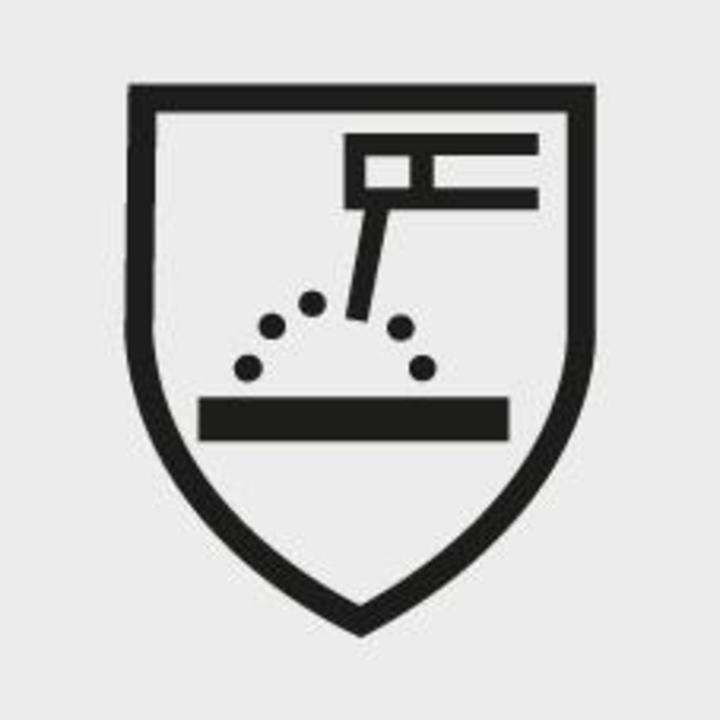 Actual product image Weldas Welding hood with Velcro fastener, blue flame-retardant fabric prEN 11611 EN 340